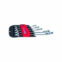 Promo 🤩 Jeu de clés mixtes cliquet KS TOOLS DUO Gearplus - 5 pcs - Cliquet dans l'oeil et la fourche 503.5905 🌟