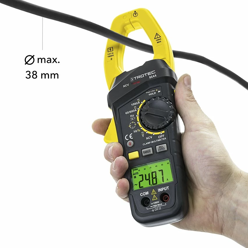 Outlet 🔥 TROTEC Pince ampèremétrique BE44 mesure courant tension 🛒 3 Outlet 🔥 TROTEC Pince ampèremétrique BE44 mesure courant tension 🛒 – Image 3