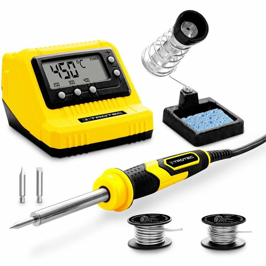 Discount 😀 TROTEC Station de soudage numérique PSIS 10-230V 3 valeurs de température 60 W ✨ 1 Discount 😀 TROTEC Station de soudage numérique PSIS 10-230V 3 valeurs de température 60 W ✨