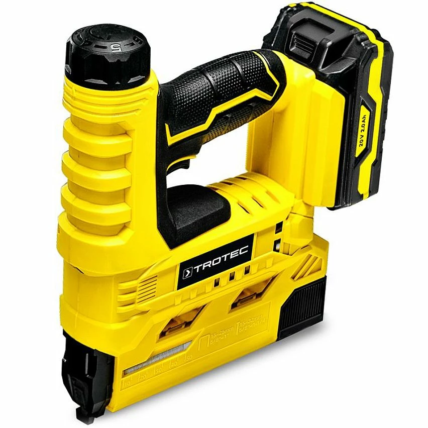 Best deal 👍 TROTEC Agrafeuse électrique sans fil PTNS 10-20V Bricolage 30 coups par minute 6 niveaux de puissance 🤩 1 Best deal 👍 TROTEC Agrafeuse électrique sans fil PTNS 10-20V Bricolage 30 coups par minute 6 niveaux de puissance 🤩