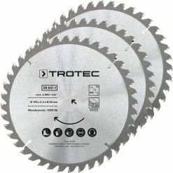 Outlet 🤩 TROTEC Lames bois pour scie circulaire Ø 190 mm (40 dents) 3 pces 👏