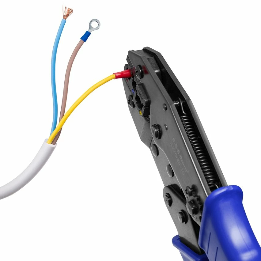 New 👍 Tectake Pince à sertir + 700 cosses de câble 🎁 2 New 👍 Tectake Pince à sertir + 700 cosses de câble 🎁 – Image 2