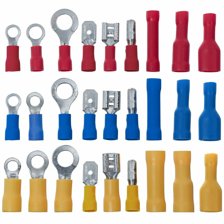 New 👍 Tectake Pince à sertir + 700 cosses de câble 🎁 4 New 👍 Tectake Pince à sertir + 700 cosses de câble 🎁 – Image 4