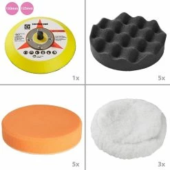 Best Sale 👏 Tectake Lustreuse Polisseuse Rectifieuse Excentrique 710W avec valise - 28 pièces avec polish 🧨 -Pas Cher Facom Magasin 4061173068064 4