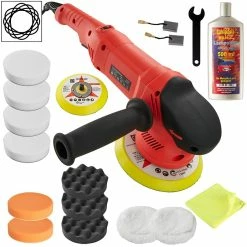 Best Sale ✨ Tectake Lustreuse Polisseuse Rectifieuse Excentrique 710W - 17 pièces avec polish 🧨