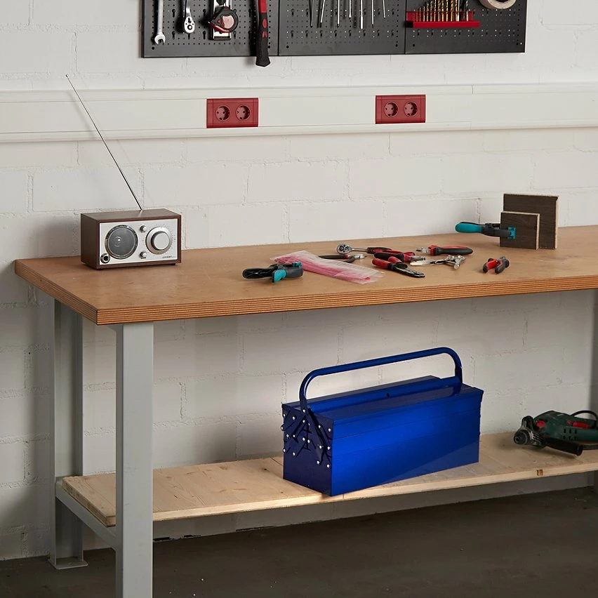 Flash Sale 😍 Tectake Boîte à outils bleu 🎉 2 Flash Sale 😍 Tectake Boîte à outils bleu 🎉 – Image 2