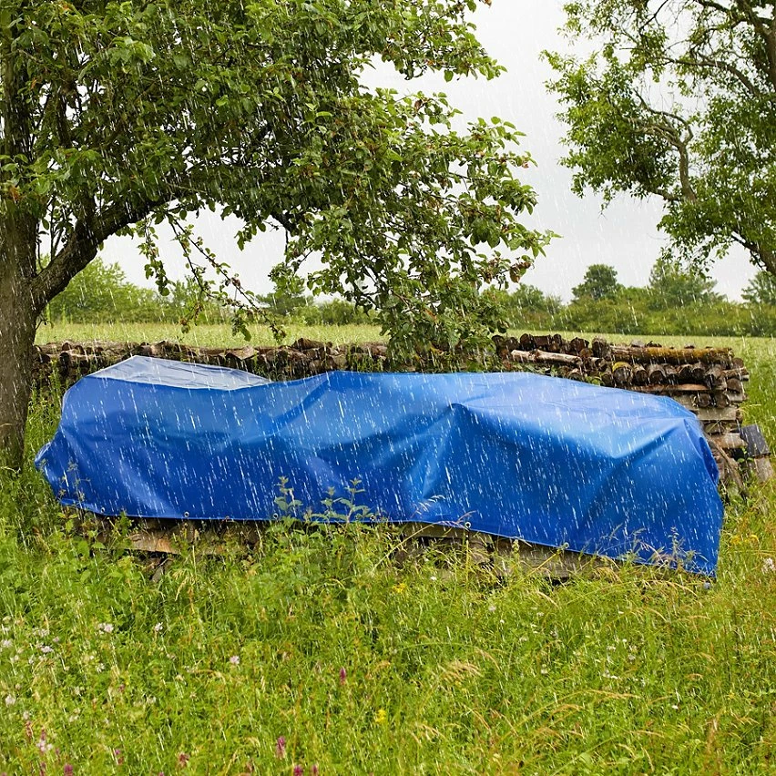 New 🔔 Tectake Bâche de protection étanche bleue - 3 x 4 m 🌟 2 New 🔔 Tectake Bâche de protection étanche bleue - 3 x 4 m 🌟 – Image 2