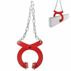 Best Pirce ⭐ ECD Germany pince à pierre d'une capacité de 1800 kg et d'une largeur de 15 cm avec chaîne en acier 👍