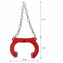 Best Pirce ⭐ ECD Germany pince à pierre d'une capacité de 1800 kg et d'une largeur de 15 cm avec chaîne en acier 👍 -Pas Cher Facom Magasin 4064649001312 5