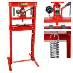 Outlet 🎉 ECD Germany Presse hydraulique d'atelier sur colonne 20T avec manomètre réglable en hauteur 🧨 -Pas Cher Facom Magasin 4064649004030 3