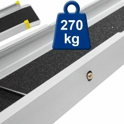 Budget 🌟 ECD Germany Rampes d'accès télescopiques rampes de chargement pliables en aluminium 270 kg 🔔 -Pas Cher Facom Magasin 4064649004481 3
