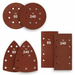 Outlet 🧨 ECD Germany Multi-ponceuse 3en1, 220W, avec collecteur de poussière et 6 x papier de verre ❤️ -Pas Cher Facom Magasin 4064649020535 4