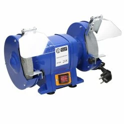 Wholesale 🎉 ECD Germany Ponceuse double 250W avec deux disques de ponçage Bleu ⌛