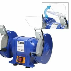 Wholesale 🎉 ECD Germany Ponceuse double 250W avec deux disques de ponçage Bleu ⌛ -Pas Cher Facom Magasin 4064649030077 4