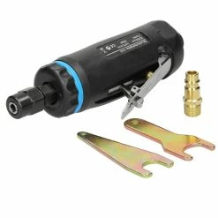 Budget 😍 ECD Germany Meuleuse pneumatique, boîtier en aluminium, 16,8x6,8 cm, noir 🌟 -Pas Cher Facom Magasin 4064649035249 7