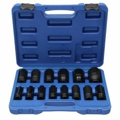 Outlet ⌛ ECD Germany Jeu d'écrous pour clé à chocs 14 pièces en acier 🛒
