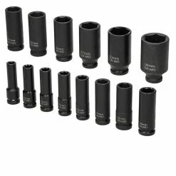 Outlet ⌛ ECD Germany Jeu d'écrous pour clé à chocs 14 pièces en acier 🛒 -Pas Cher Facom Magasin 4064649037069 3