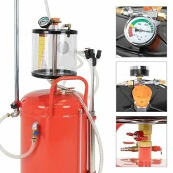 New 🔥 ECD Germany Extracteur d'huile aspirateur vidange air comprimé collecteur d'huile usagée 68L 🎉 -Pas Cher Facom Magasin 4064649037359 5