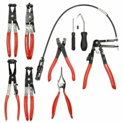 Outlet 👍 ECD Germany Set de pinces à colliers de serrage avec mallette 🔔 -Pas Cher Facom Magasin 4064649062306 5