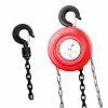 Coupon ⭐ ECD Germany Palan manuel 1T 1000kg à chaîne crochet de levage treuil poulie charge 2,5m 🔥