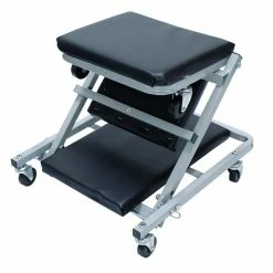 Brand new ✔️ ECD Germany Siege de mécanicien à roulettes chariot de visite atelier pliable professionnel ⌛