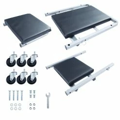 Brand new ✔️ ECD Germany Siege de mécanicien à roulettes chariot de visite atelier pliable professionnel ⌛ -Pas Cher Facom Magasin 4251171823691 5