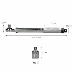 Budget 👏 ECD Germany Clé dynamométrique lecteur 3/8 "+ adaptateur à 1/2" 13.6-108.5Nm ajustable 👍 -Pas Cher Facom Magasin 4251171846423 4