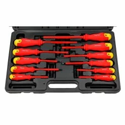 Best Pirce 😍 ECD Germany Tournevis cruciforme / plat électricien isolé en acier au chrome-vanadium 11 pcs 😀 -Pas Cher Facom Magasin 4251171877632 3