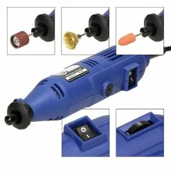 Promo 😍 ECD Germany Mini perceuse électrique broyeur-perceuse pour meuleuse 130 watts 243 pièces 🎉 -Pas Cher Facom Magasin 4251417248516 4