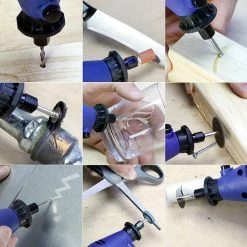 Promo 😍 ECD Germany Mini perceuse électrique broyeur-perceuse pour meuleuse 130 watts 243 pièces 🎉 -Pas Cher Facom Magasin 4251417248516 7