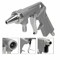 Cheap 🥰 ECD Germany Pistolet de sablage à air comprimé aluminium kit complet sableuse 6,3 bar 90 PSI 😍 -Pas Cher Facom Magasin 4251417262819 3