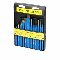 Brand new 🎉 ECD Germany Jeu de ciseaux et poinçons chasse-goupilles burins assortis 12 pièces en acier 👍 -Pas Cher Facom Magasin 4251417273846 3