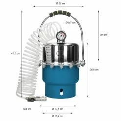 Outlet ✔️ ECD Germany Kit purgeur de frein embrayage pneumatique 5L extraction liquide freinage auto 😀 -Pas Cher Facom Magasin 4251417273938 6