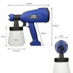 Top 10 💯 ECD Germany système de pulvérisation de peinture 800 ml 🔥 -Pas Cher Facom Magasin 4251417286129 6