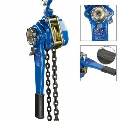 Buy 🌟 ECD Germany Bloc de poulie avec levier à main 3000 kg ❤️ -Pas Cher Facom Magasin 4251417288635 3