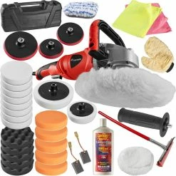 Flash Sale 🎁 Tectake Lustreuse Polisseuse Rotative 1400W - 32 pièces avec polish 💯