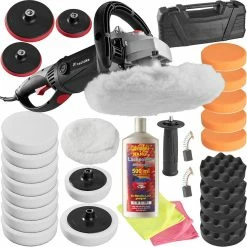 Coupon 🎁 Tectake Lustreuse Polisseuse Rotative 1500W - 30 pièces avec polish 🔔