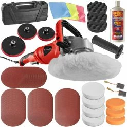 Brand new 🔔 Tectake Lustreuse Polisseuse Rotative 1400W - 58 pièces avec polish 🎉