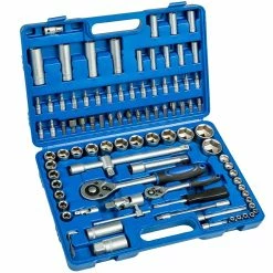 Outlet 🌟 Tectake Valise à Outils avec 94 Pièces Acier Chrome Vanadium 🛒