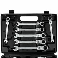New 😉 Tectake Coffret à Outils, 12 Clés à Cliquet Acier Chrome Vanadium 🛒 8 New 😉 Tectake Coffret à Outils, 12 Clés à Cliquet Acier Chrome Vanadium 🛒 -Pas Cher Facom Magasin 4260473662402 3