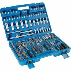 Best Sale 👍 Tectake Boîte à Outils avec 171 Pièces (Douilles + Outils à Cliquet) 👏