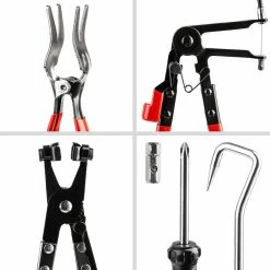 New 🔔 Tectake Kit de Pinces à Colliers et Tournevis 10 pièces 🔔 -Pas Cher Facom Magasin 4260490485640 6