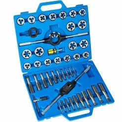Brand new 🔔 Tectake Boite à Outils, Coffret avec 45 Pièces, Tarauds et Filières 👍