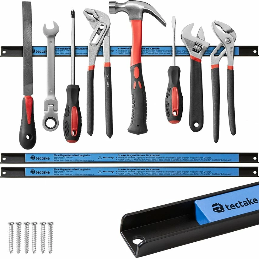 Coupon ✔️ Tectake Barres magnétiques porte-outils 46 cm - 3 😍 2 Coupon ✔️ Tectake Barres magnétiques porte-outils 46 cm - 3 😍 – Image 2