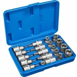 Hot Sale 🎁 Tectake Coffret Douilles Embouts Torx 19 Pièces ✔️