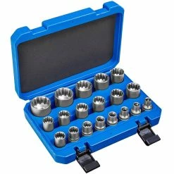 Discount ⌛ Tectake Boîte à Outils avec 19 Embouts en Acier Chrome Vanadium 🛒