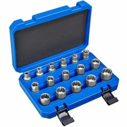 Buy 🔥 Tectake Coffret à outils 16 Pièces Clé à Douille Femelle 👏