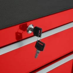 Best Pirce ⌛ Tectake Servante d'atelier 5 tiroirs - rouge 🧨 -Pas Cher Facom Magasin 4260552084583 4