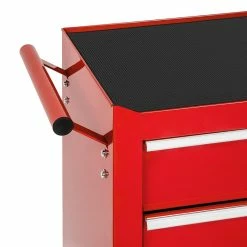 Best Pirce ⌛ Tectake Servante d'atelier 5 tiroirs - rouge 🧨 -Pas Cher Facom Magasin 4260552084583 5