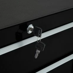 Best deal 😀 Tectake Servante d'atelier 5 tiroirs - noir 👏 -Pas Cher Facom Magasin 4260552084590 4